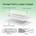 thumbnail image 4 of CHITOOMA 10 x 10ft Pop up Canopy Tent, Instant Outdoor Shelter Easy Portable Straight Leg Canopy Tent with Pockets Sidewall, White, 4 of 11