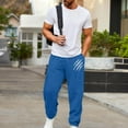thumbnail image 3 of cocolona Mens Sweatpants Straight Leg Baggy Open Bottom Sweat Pants Fashion Casual Print Trousers Running Workout Pants, 3 of 8