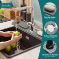 thumbnail image 4 of Grifo de cocina Geormoe, protector contra salpicaduras de diatomita para fregadero, 4 of 6