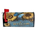 thumbnail image 3 of Ryvnso Mailbox Cover Butterfly on Sunflower Magnetic Mailbox Wrap Standard Size 21x18 Inch, 3 of 8