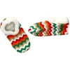 Zigzag Knit Slipper Socks