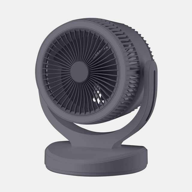 Kyusrd Summer Outdoor Patio Deals!Portable Desk Fan, Mute Fan With LED Lantern, Indoor Breath Circulation Fan, 2400mAh Rechargeable Battery Operated USB Fan, for Office, Bedroom, Table, Outdoor