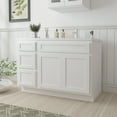 thumbnail image 2 of 54 in. W x 21 in. D x 32.5 in. H Bath Vanity Cabinet without Top in White, 2 of 5
