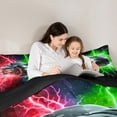 thumbnail image 5 of Castle Fairy Racing Car Queen Comforter Set,Red Green Lightning Bedding Comforter Set, 5 of 8