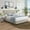 Beige, variant on Boyd Sleep CHES962DB Clara Upholstered Platform Bed