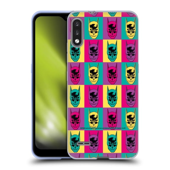 Head Case Designs Officially Licensed Batman DC Comics Vintage Fashion Pop Art Head Soft Gel Case Compatible with LG LG K22