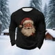 thumbnail image 4 of Blusas y camisas de manga larga con cuello redondo para hombre, ropa deportiva para el hogar, pijamas, camisetas casuales holgadas de color liso, blusa deportiva de poliéster para hombre, 4 of 4