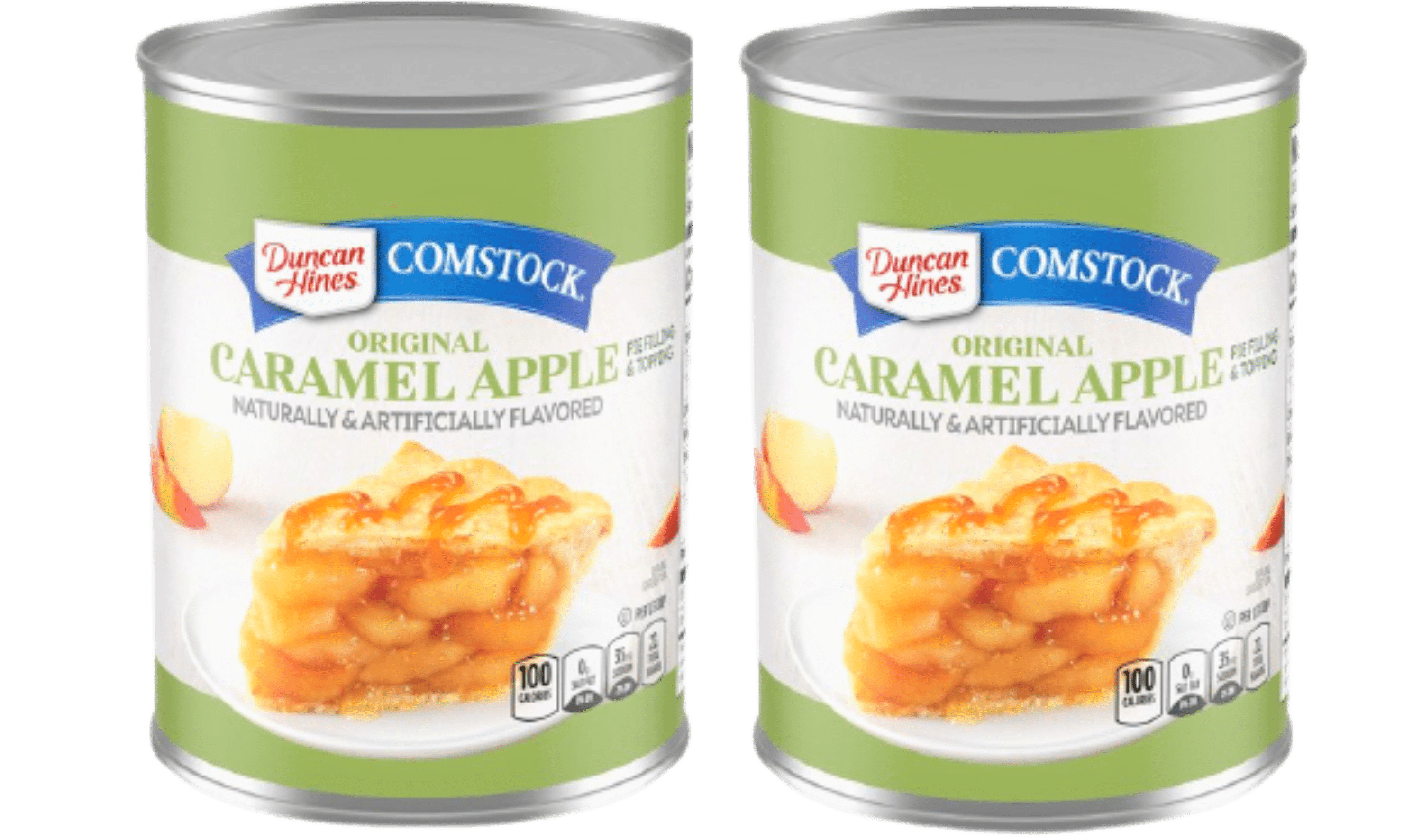 Duncan Hines Comstock Original Caramel Apple Pie Filling and Topping, 2 - 21 oz. Cans
