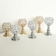 thumbnail image 5 of Candelabro de cristal con soporte para velas votivas 8.5x14.5cm Dorado, 5 of 6
