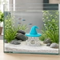 thumbnail image 2 of AuroraX Halloween Ghost Aquarium Decor Floating Witch Hat Fish Shelter Mesh Novelty Hollow Spooky Halloween Fish Tank Decor Blue, 2 of 6