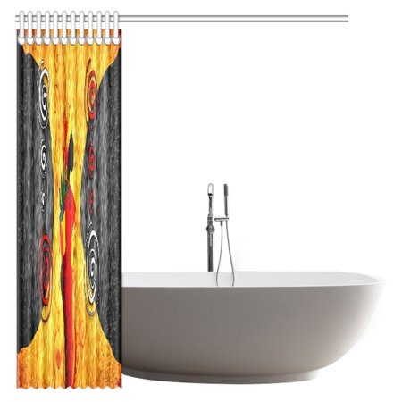 Gckg Traditional African Woman Surrounded By Swirling Motifs