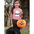 thumbnail image 2 of Cute Halloween Ghost W Banner T-Shirt Toddler -Image by Shutterstock,  2 Toddler, 2 of 4
