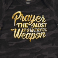 thumbnail image 4 of Inktastic Prayer Power Gold Boys or Girls Baby Bodysuit, 4 of 5