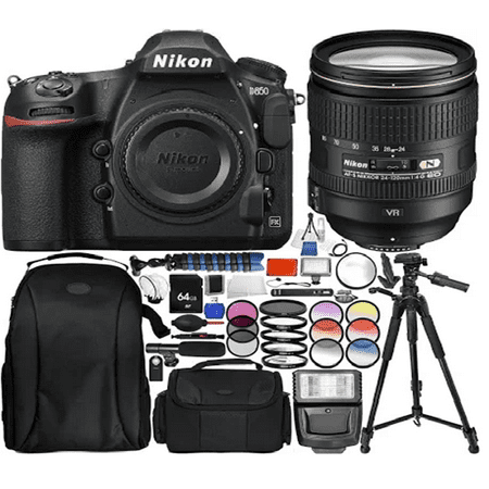 Nikon D850 DSLR Camera with AF-S 24-120mm Lens - Pro Bundle