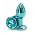 thumbnail image 3 of Rear Assets Metal Anal Plug Small Teal, 3 of 3