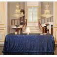 thumbnail image 1 of GFDYREE Sequin Tablecloth, Rectangular, 50"x80", Navy Blue, 1 of 6