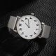 thumbnail image 3 of Montre-bracelet analogique à cadran rond et bracelet en acier inoxydable avec mouvement à quartz (argent), 3 of 4