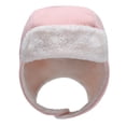 thumbnail image 1 of Sombrero Qarigey para niños pequeños con manoplas cómodas de lana de Algodón rosa, 1 of 6