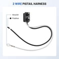 thumbnail image 4 of 4PCS Trailer Light 2 Wire Pigtail Harness 10" Long, 2 Pin Trailer Light Connector Fits with 2" and 2.5" Side Marker/Clearance Light, 2-Wire Pigtail for Optronics Trailer Lights, 4 of 6