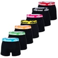 thumbnail image 1 of ellesse Calzoncillos para Hombre, Paquete de 7 - Yema Calzoncillos de 7 paquetes, Logo, Algodón Stretch Negro/Multicolor S (Small), 1 of 7