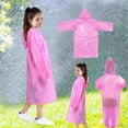 thumbnail image 2 of Kids Rain Raincoat For Girls Boys Reusable EVA Clear Portable Rain Coats Lightweight Jackets With Hood, 2 of 5