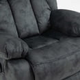 thumbnail image 6 of Power Lift Recliner Chair with Massage & Heat Function - Electric Reclining Sofa for Elderly with USB Port, Brown Velvet Upholstery, 6 of 9