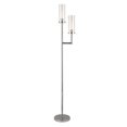 thumbnail image 1 of Henn&Hart 11" Polished Nickel Metal/Glass Floor Lamp, 1 of 10