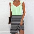 thumbnail image 2 of Vestido de Verano para Mujeres sin Mangas Estilo de Bolsillo con Cuello en V, Color Sólido Y Cómodo Vestido de Verano Casual, 2 of 5