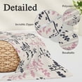 thumbnail image 3 of Grey Pink Botanical Throw Pillow Covers, Rustic Country Spring Floral Summer Leaf Soft Breathable Pillow Cases with Invisible Zipper, Toddler Pillowcases for Couch Bed Sofa Chair 12x20 Inches, 3 of 9