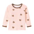 thumbnail image 5 of WIBACKER 2-7 Years Toddler and Little Girls' Long Sleeve Pajamas Set Cotton Top and Pants 2 Piece Sleepwear Pjs - Plaid Bears, 5 of 12