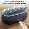 thumbnail image 5 of Vibration Plate Exercise Machine, Lymphatic Drainage Vibrating Plate Massagers With Loop Bands, 9 Preset Programs & 99 Speeds, Vibration Plates For Weight Loss Whole Body Workout Gym, 5 of 10