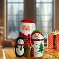 thumbnail image 5 of Uutvmp Christmas Russian Nesting Dolls Set 5 Pcs, Russian Doll Christmas Decorations, Christmas Santa, Snow Man, Deer, Elf, Penguin, 5 of 6