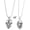 Silver, variant on Devil Punk Necklace Stainless Steel Gothic Jewellery