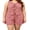 Red, variant on LMLYSoH Womens Plus Size Shorts Outfit Casual Loose Fit Plaid Bow Tie Front V Neck Sleeveless Tops and Shorts 2 Pcs Set