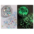 thumbnail image 2 of Beauos Nail Accessories, Nail Art, 1Pcs Shiny Glow in The Dark Nail Art Glitter Chunky Sequins Luminous, 2 of 2