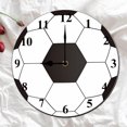 thumbnail image 2 of Soliyoahee 10inch Football Wall Clocks with Silent Clock Movement and Battery Operated Great Decor for Bedroom Living Room or Classroom Nice Gifts for Football Lovers Kids Father and Back to School, 2 of 6