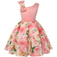 thumbnail image 1 of 3-9Y Girls Pageant Floral Dresses Kid Formal Dress with One Shoulder Off, 1 of 6