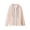 Beige, variant on Mens Cable Textured Fleece Hooded Jacket Full Zip Drawstring Hood Side Pocket Warm Casual Winter Coat Loungewear Outerwear