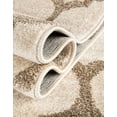 thumbnail image 4 of Unique Loom Trellis Collection Area Rug - Philadelphia (6' 1" Round Beige and Light Brown/Beige), 4 of 10