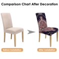 thumbnail image 7 of Vintage Artistic Paisley Bohemian Dining Chair Covers Set of 4 Colorful Floral Ethnic Retro Decorative Pattern Washable Polyester Stretch Slipcovers Removable Protector for Classic Home, 7 of 7