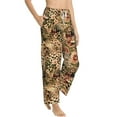 thumbnail image 6 of Salouo Animal Leopard Print Women's Pajama Pants Casual Loose Sweatpants PJs Flowy Pants Drawstring Palazzo for Women Wide Leg Pants Lounge Pajama -X-Large, 6 of 8