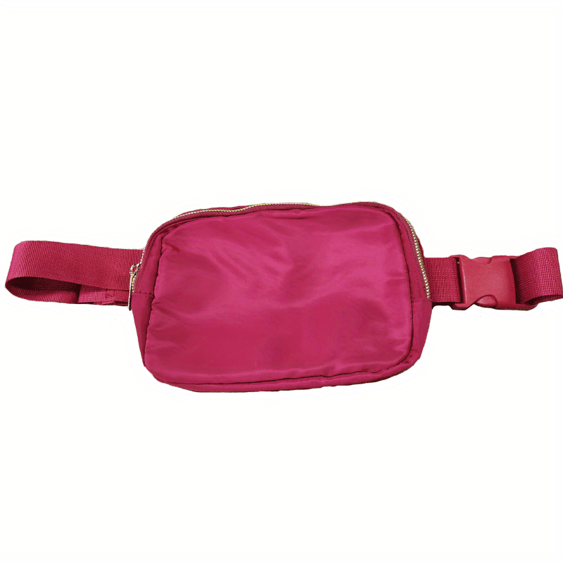 Women's Nylon Sling Bag: Versatile Zipper Fanny Pack For Outdoor