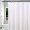 thumbnail image 4 of LMTODLFG Shower Curtain Liner, 72"W X 72''H - PVC-Free, PEVA Shower Curtain - Moisture Stain Proof Shower Curtain Liner - Modern Farmhouse Minimalist for Bathroom, White, 4 of 6