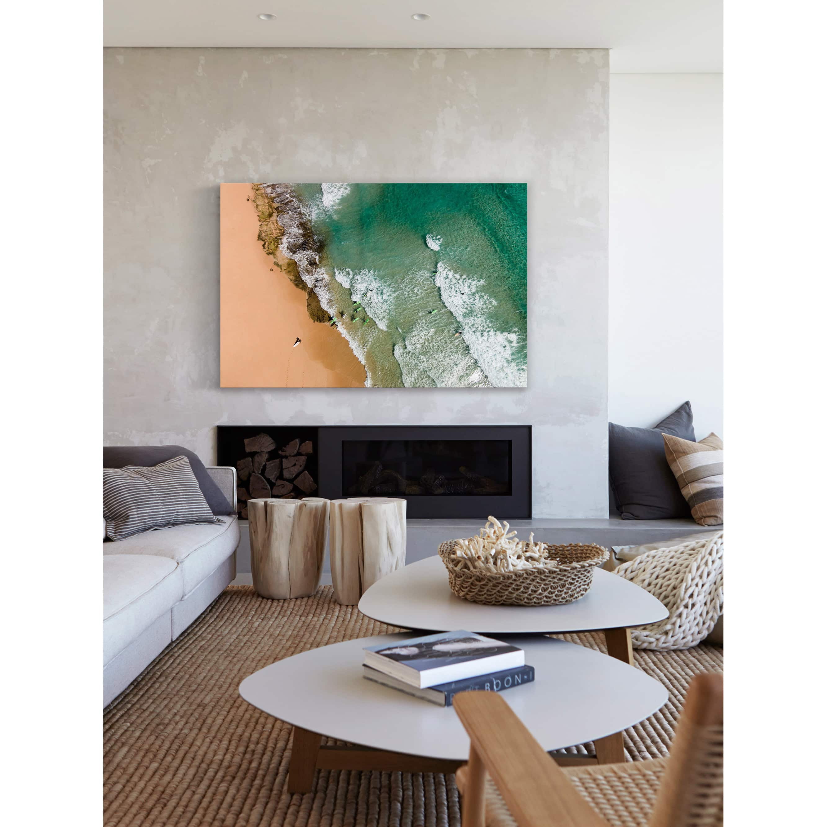 Marmont Hill "The Waves" by Karolis Janulis Painting Print on Wrapped Canvas