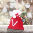 thumbnail image 5 of Fiudx Bolsas de Dulces Navideñas con Letras, Diseño de Punto Bordado, Decoración Navideña Personalizada, Adornos Versátiles para El Árbol, Porta Tarjetas de Regalo, Fáciles de Colgar, Decoración Fest, 5 of 5