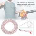 thumbnail image 2 of Uxcell Corde de Démarrage à Rappel 4.5mm 10m Corde en Nylon avec Poignées Blanc Rouge, Noir, 2 of 2