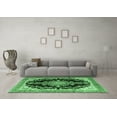 thumbnail image 3 of Ahgly Company Indoor Rectangle Medallion Emerald Green Traditional Area Rugs, 8' x 10', 3 of 4