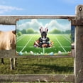 thumbnail image 2 of Happy Easter Hello Spring French Bulldog Playing Football Horizontal Metal Aluminum Sign Dog Lover Gifts Wall Art Home Decor - 13003, 2 of 5