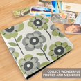 thumbnail image 4 of FORMRS 3 Ring Photo Album 4"x6" Self Adhesive Large Capacity PU Leather Cover, Retro Flower, 4 of 8
