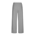 thumbnail image 5 of sususu Sweatpants For Men Open Bottom,Men's Double Layer Waistband Straight Leg Joggers Comfortable Everyday Wear Casual Pants Solid Sweatpants,Light Gray,M, 5 of 7
